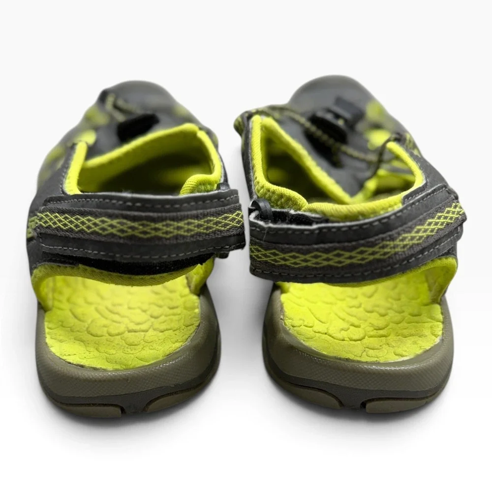 Rugged Exposure Kids Grey Lime Green Sport Sandals 160912-K Size 2 US